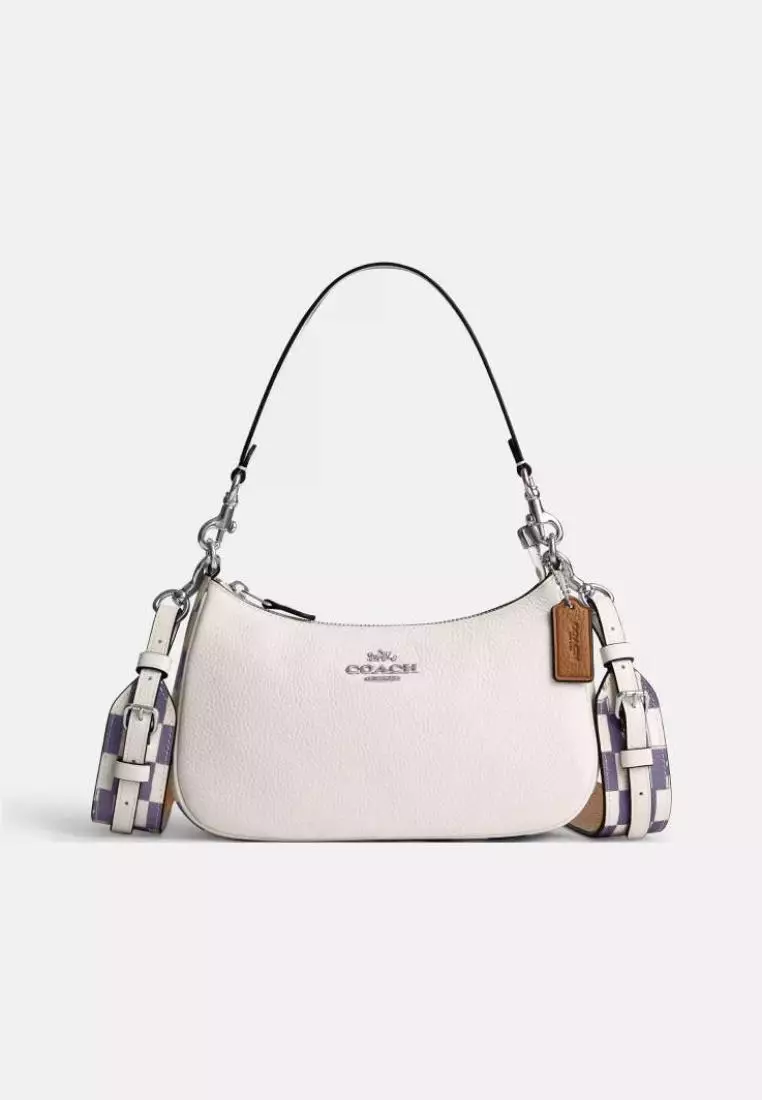 Jual Coach Coach Teri Shoulder Bag With Checkerboard Print Light Violet ...