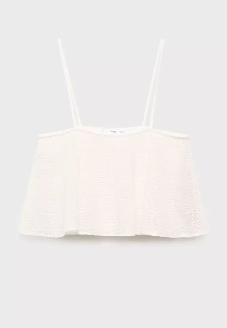 Buy Mango Ruffle Knit Top Online | ZALORA Malaysia