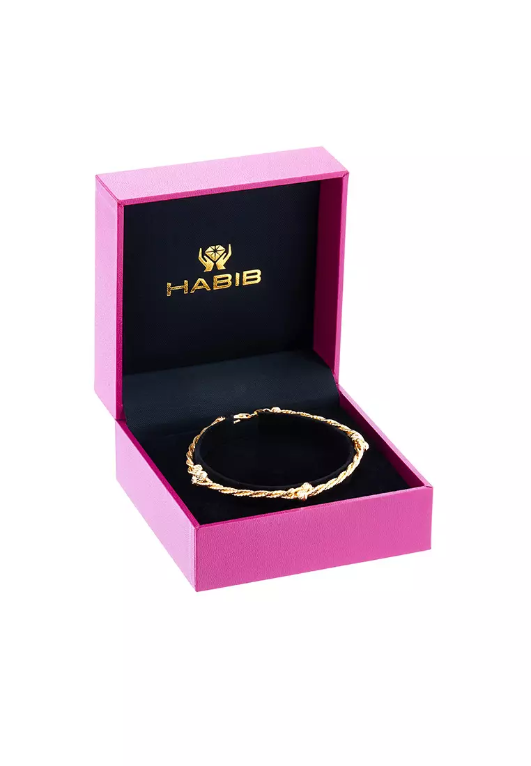 Buy HABIB HABIB Oro Italia Arjeta Gold Bracelet, 916 Gold Online ...