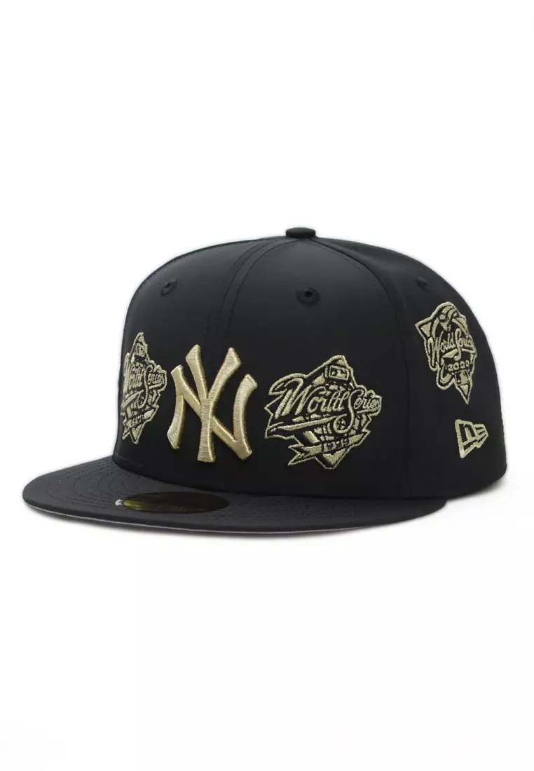 Buy New Era New York Yankees MLB World Series All Over Black Gold
