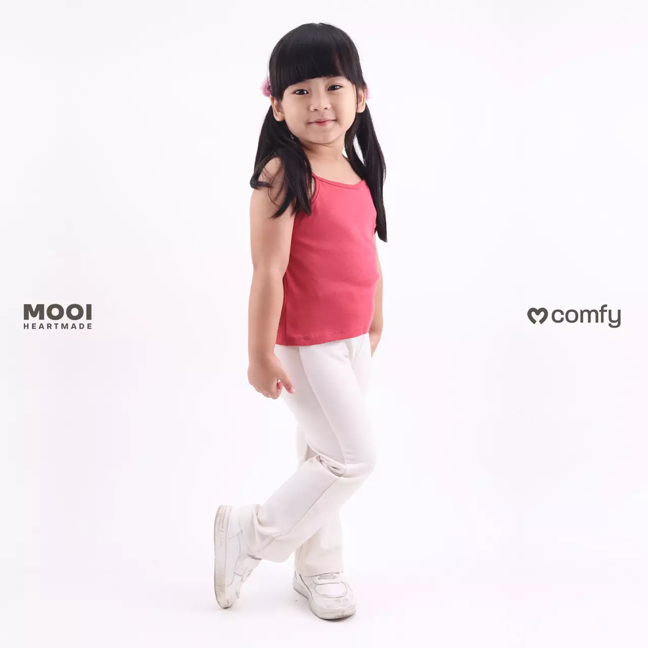 Mooi Celana Panjang Anak Perempuan Comfy Flared Pants - Pink Blossom