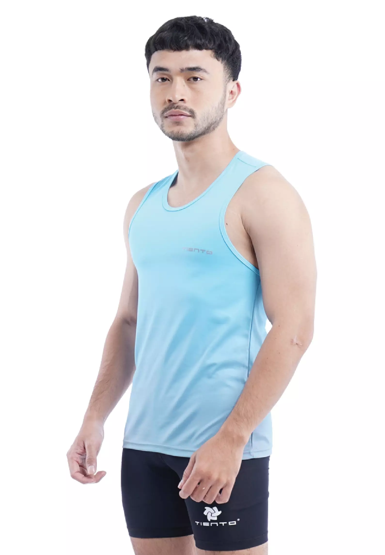 Tiento Jersey Running Baju Olahraga Lari Pria Singlet Lekbong Kaos Dryfit Xceleration Men
