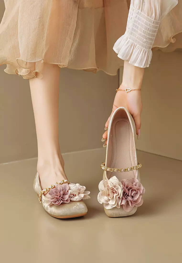 Flower Strap Mary Jane Shoes WW89-1