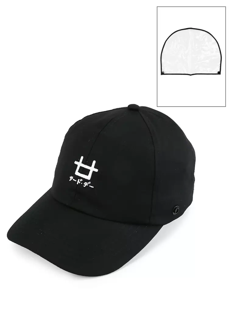 AMA60 topi corona baseball faceshield unisex logo thirdday black