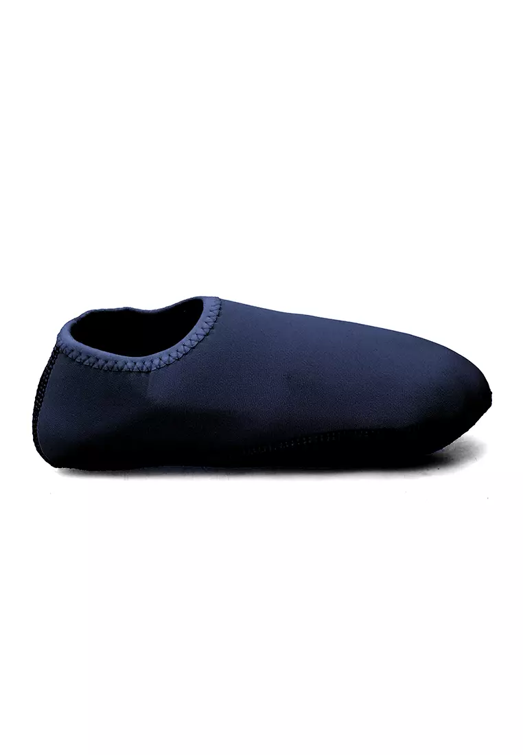 Sepatu Pantai Wanita Slip On Lembut Design Simple Casual  - Navy