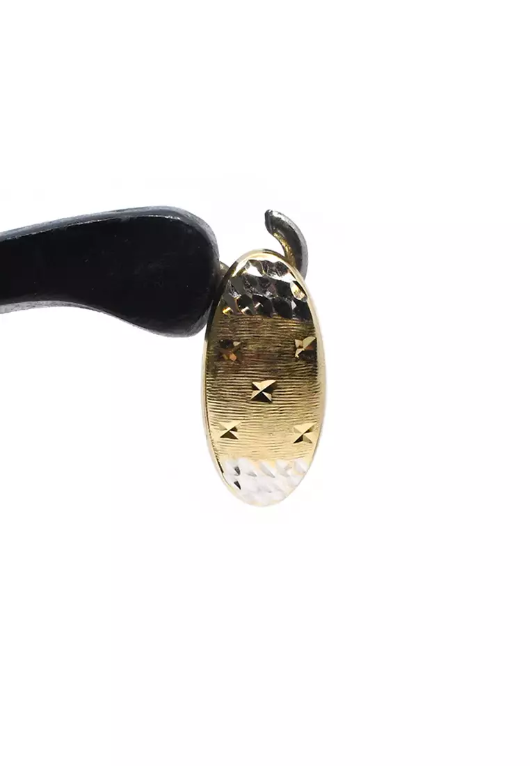 18K Italian Made Yellow Gold Earrings