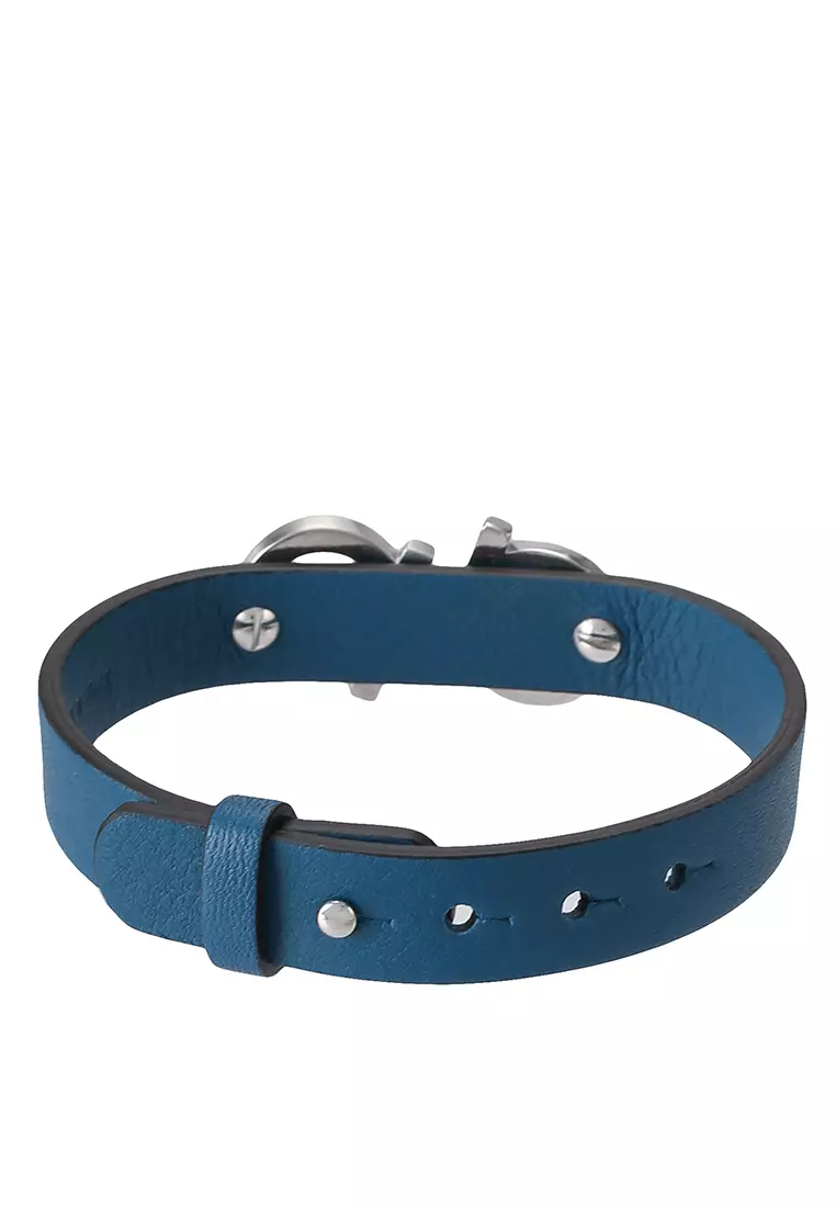 Adjustable leather clearance bracelet