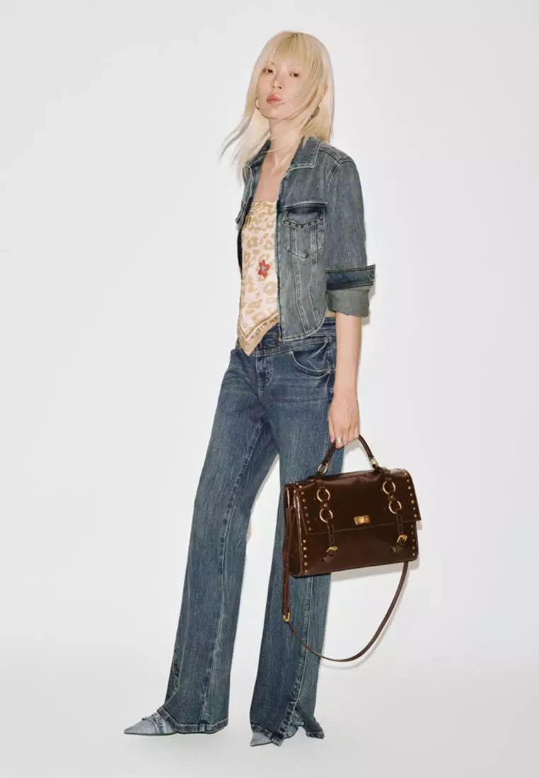 High Rise Bootcut Stretch Denim Jeans