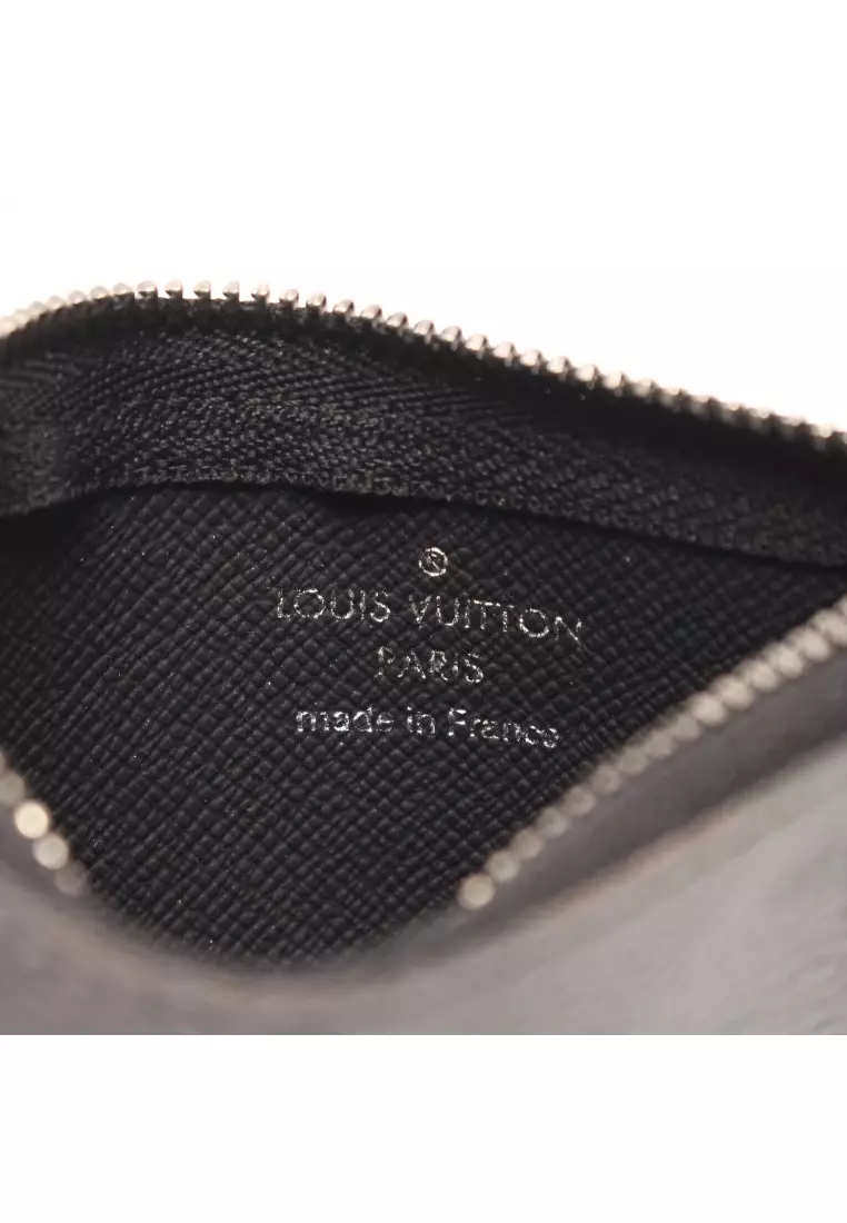 Buy Louis Vuitton Pre-loved LOUIS VUITTON pochette Kure monogram eclipse key  case coin purse PVC gray black with key ring Online