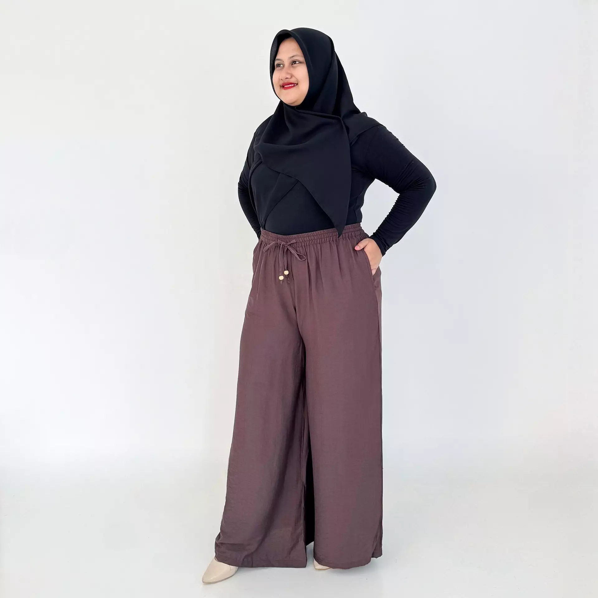 Kulot Kila [BROWN] Celana Panjang Wanita Fit 95 Kg