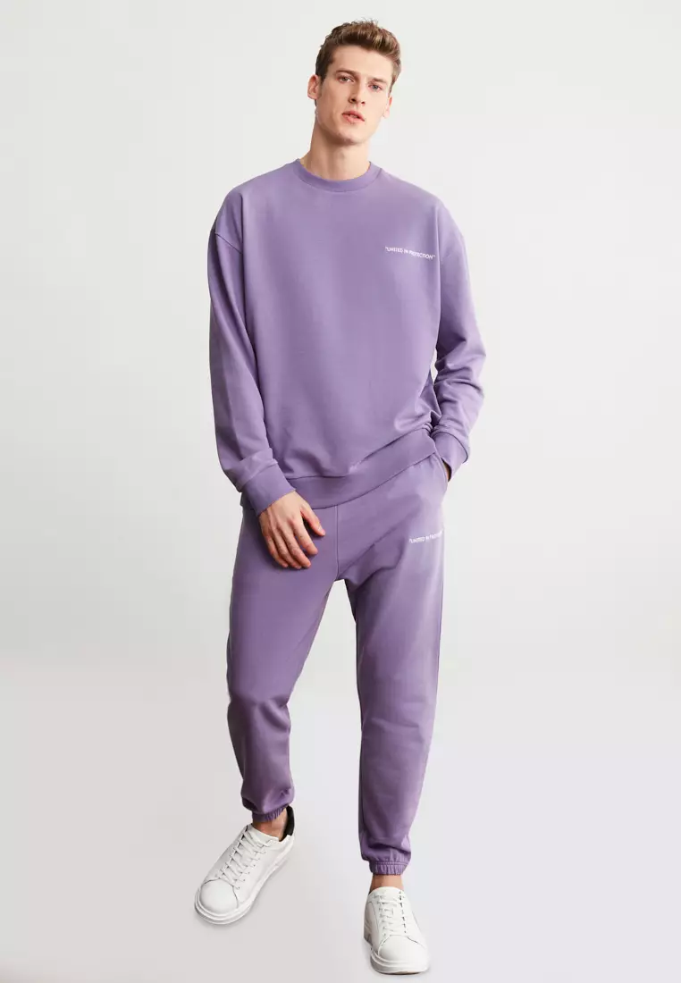 Buy GRIMELANGE Marshall Men Purple Sweat suit 2023 Online | ZALORA ...