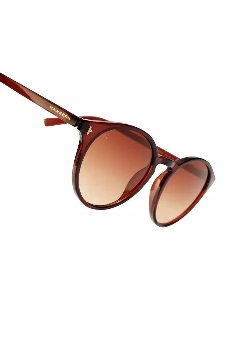 HAWKERS Brown Terracota SALT Sunglasses for Men and Women, Unisex. UV400 Protection. Official Product designed in Spain