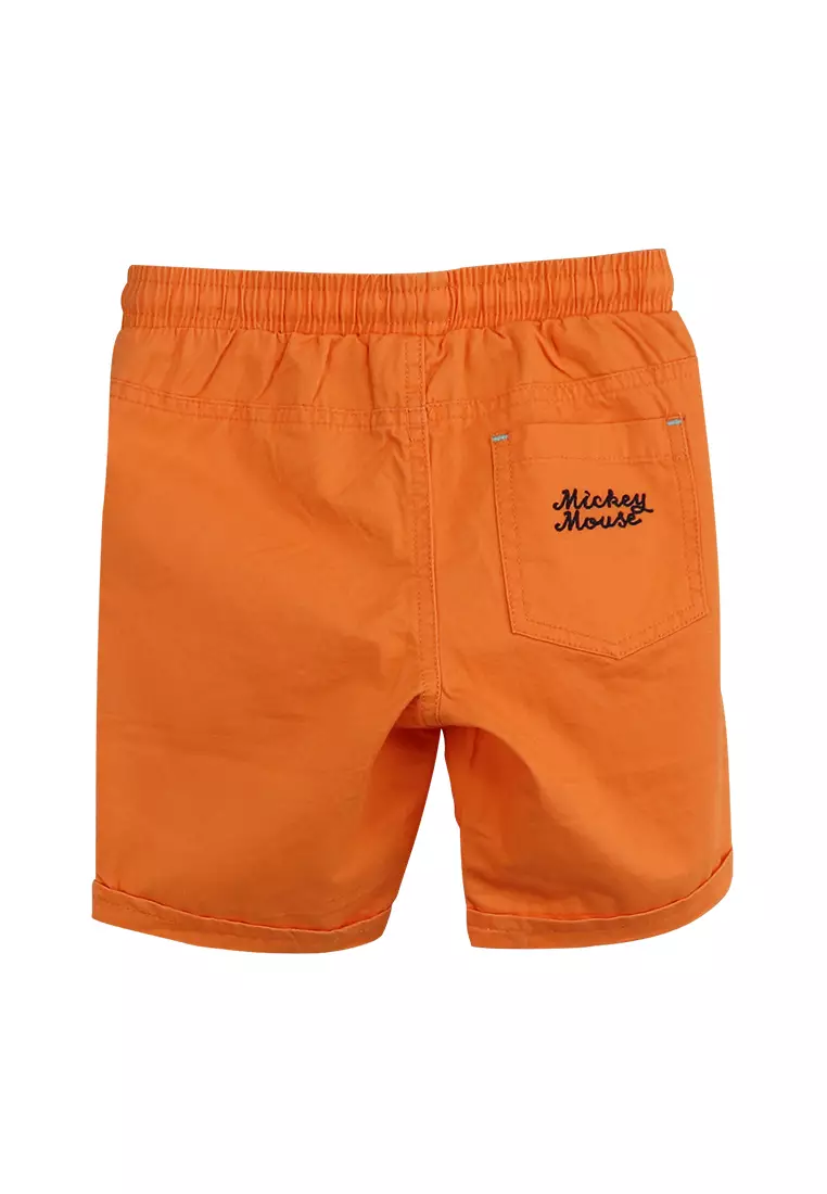 Toddler Boys Mickey Mouse Pull On Shorts Melon