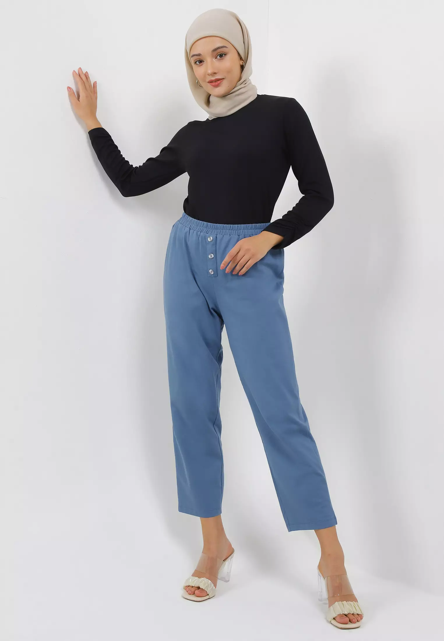 MFMW Wihelmina Celana Panjang Steel Blue