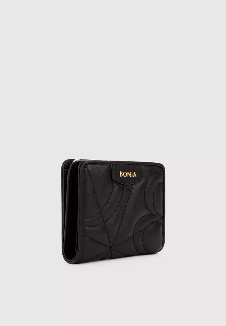 Camilla Bifold Short Wallet Black