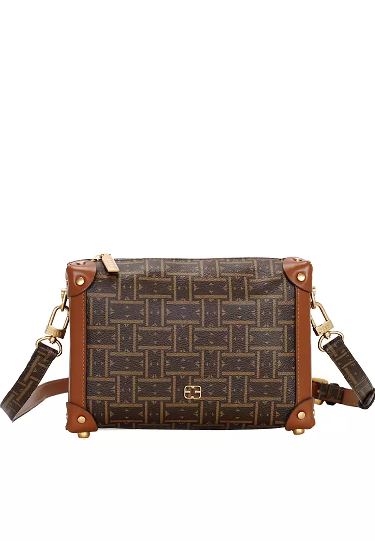 Buy ELLE Mabel Monogram Leather Box Bag 2023 Online | ZALORA Singapore