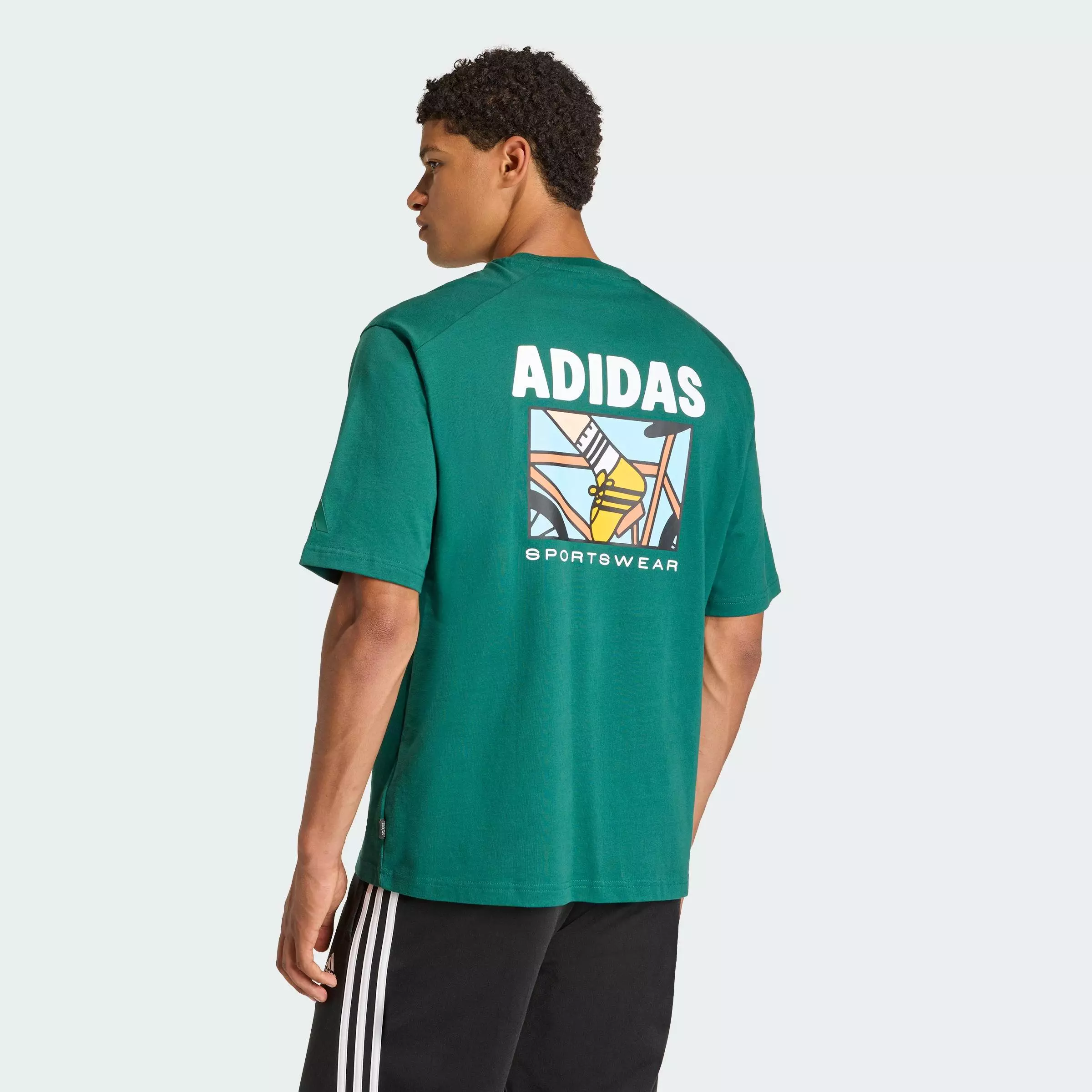 Lifestyle ANIMAL POP BIKE GRAPHIC T-SHIRT Men Green KE4339