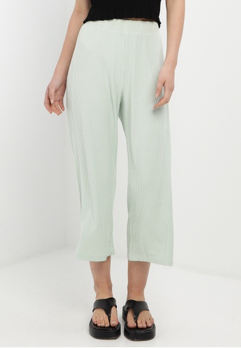 H&M green Ribbed Trousers 0DF82AAC3D767FGS_1