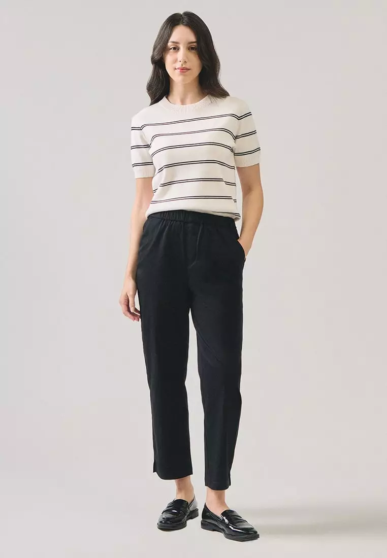 Pull Up Twill Trousers