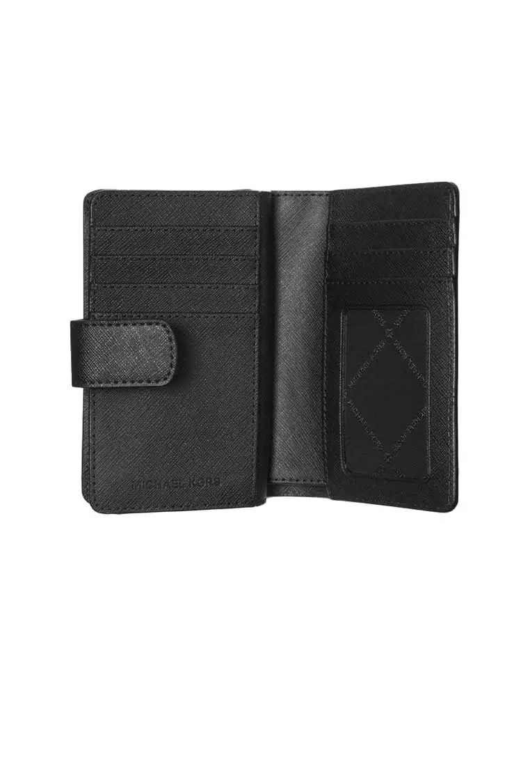 Medium Crossgrain Leather Wallet Black 35F7GTVF2L