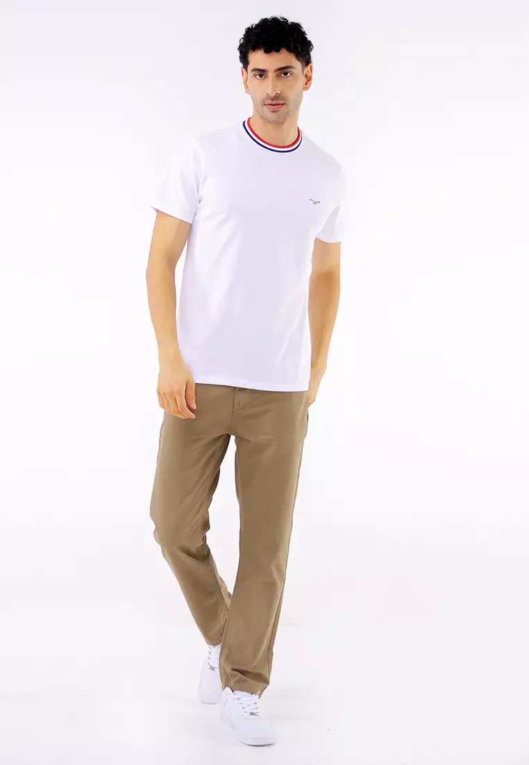 Round Neck Pique Short Sleeve