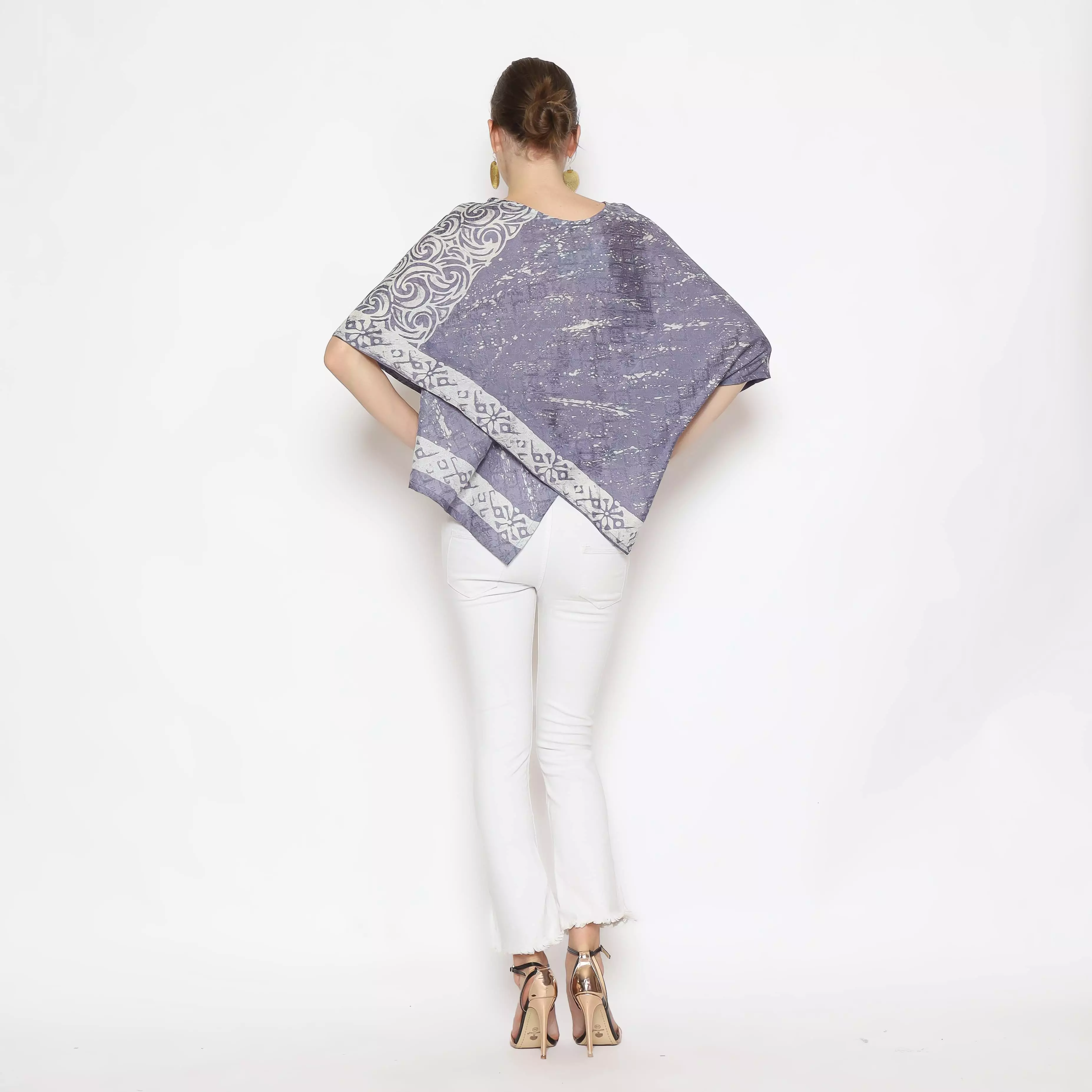 Rinjanie Batik - BEST SELLER - Blouse Zigzag Batik - Blouse Wanita Unik - Awan Bersahaja - Blouse Batik Modern