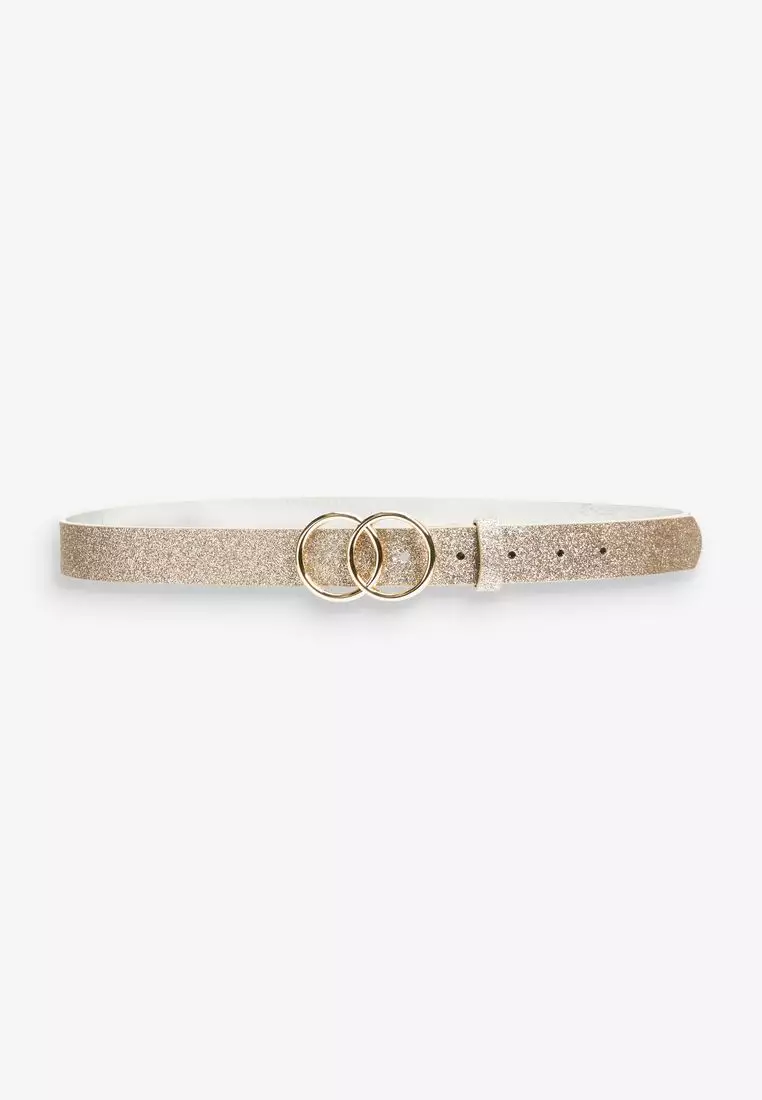 Buy NEXT Double Circle Buckle Glitter Belt 2024 Online ZALORA