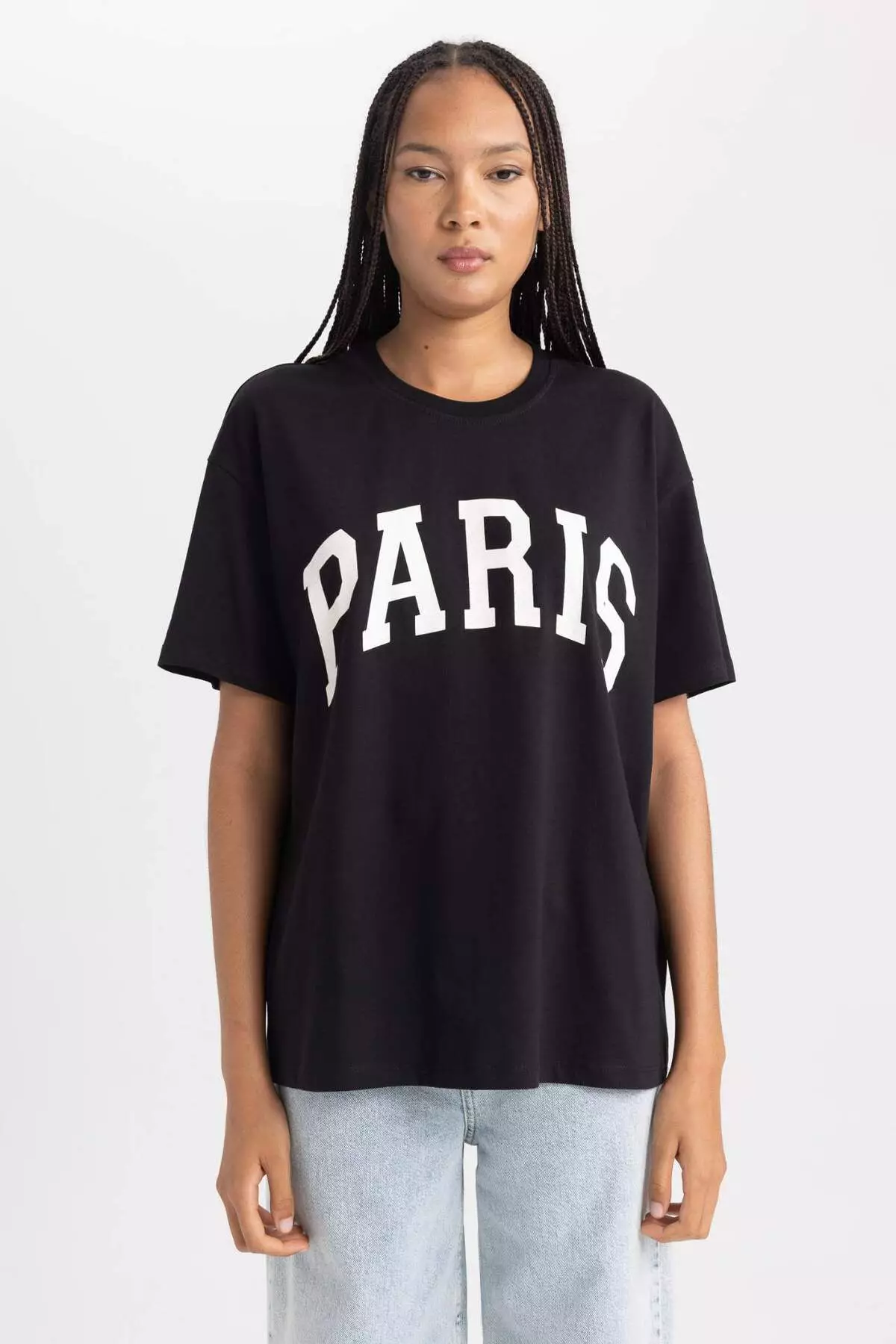 Oversize Wide Fit Crew Neck Short Sleeve T-Shirt B0661Axns