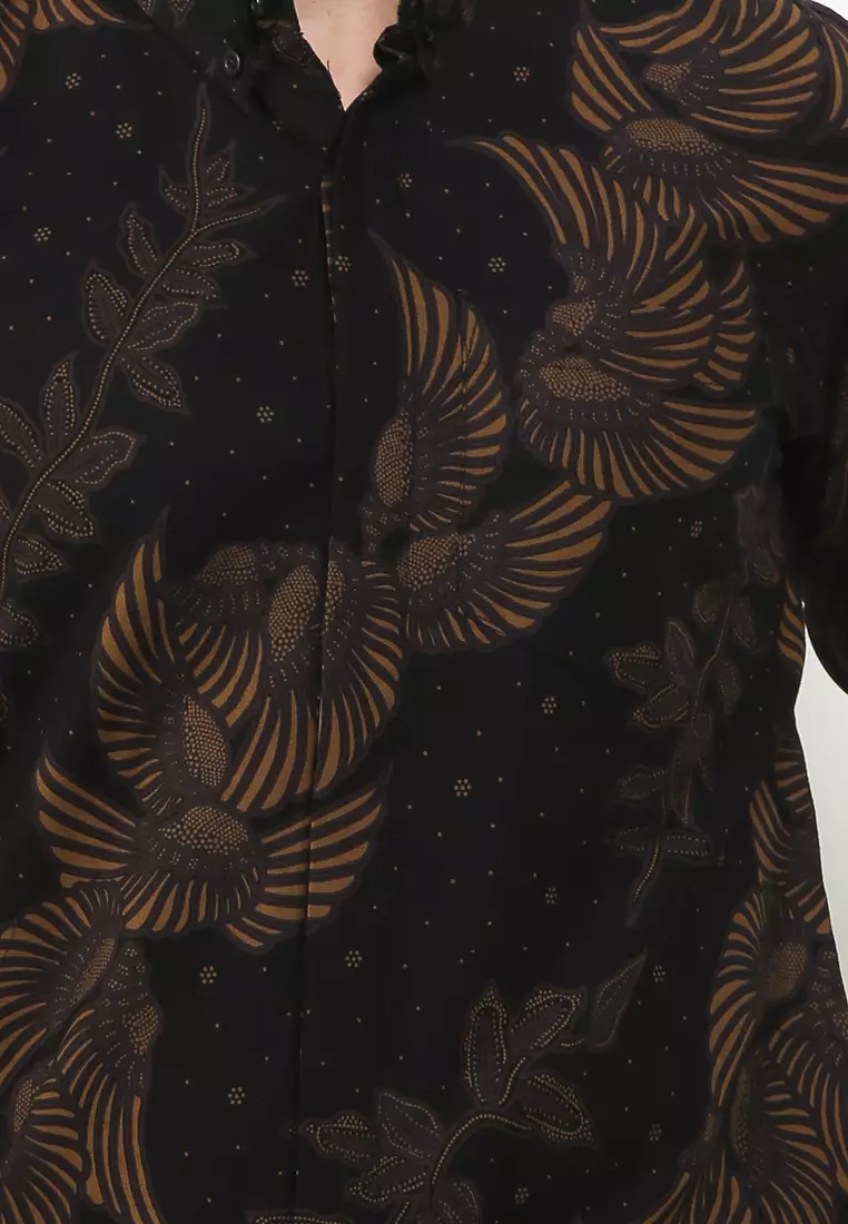 BATIK TALENTA EXCLUSIVE Lengan panjang slimfit  MWAR BLACK 02
