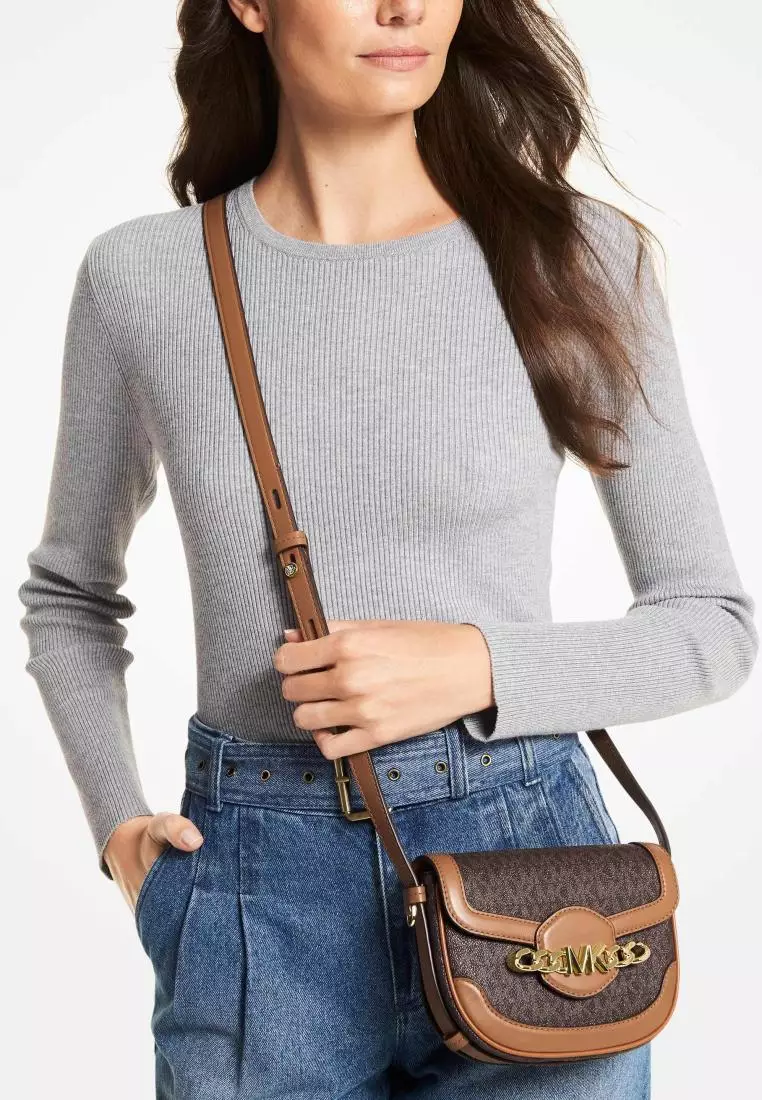 Michael kors saddle sales crossbody