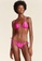 Cia Maritima pink and multi Mira Ruffled Triangle Tie Side Bikini 5A335US2BFBBACGS_1