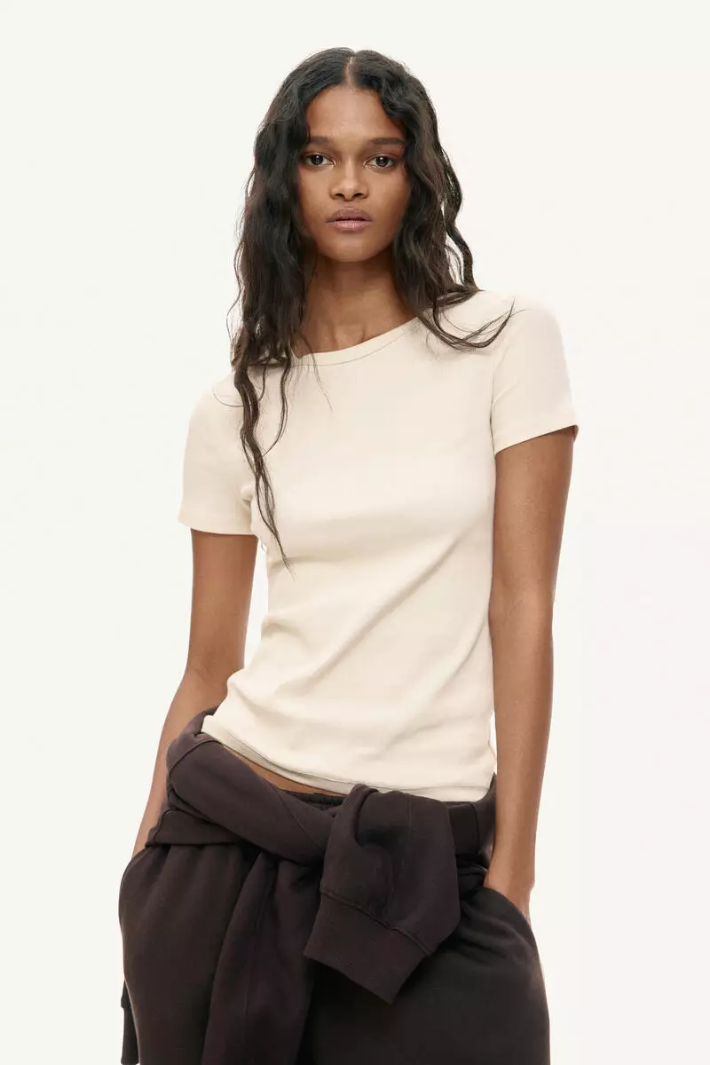 Ribbed T-shirt