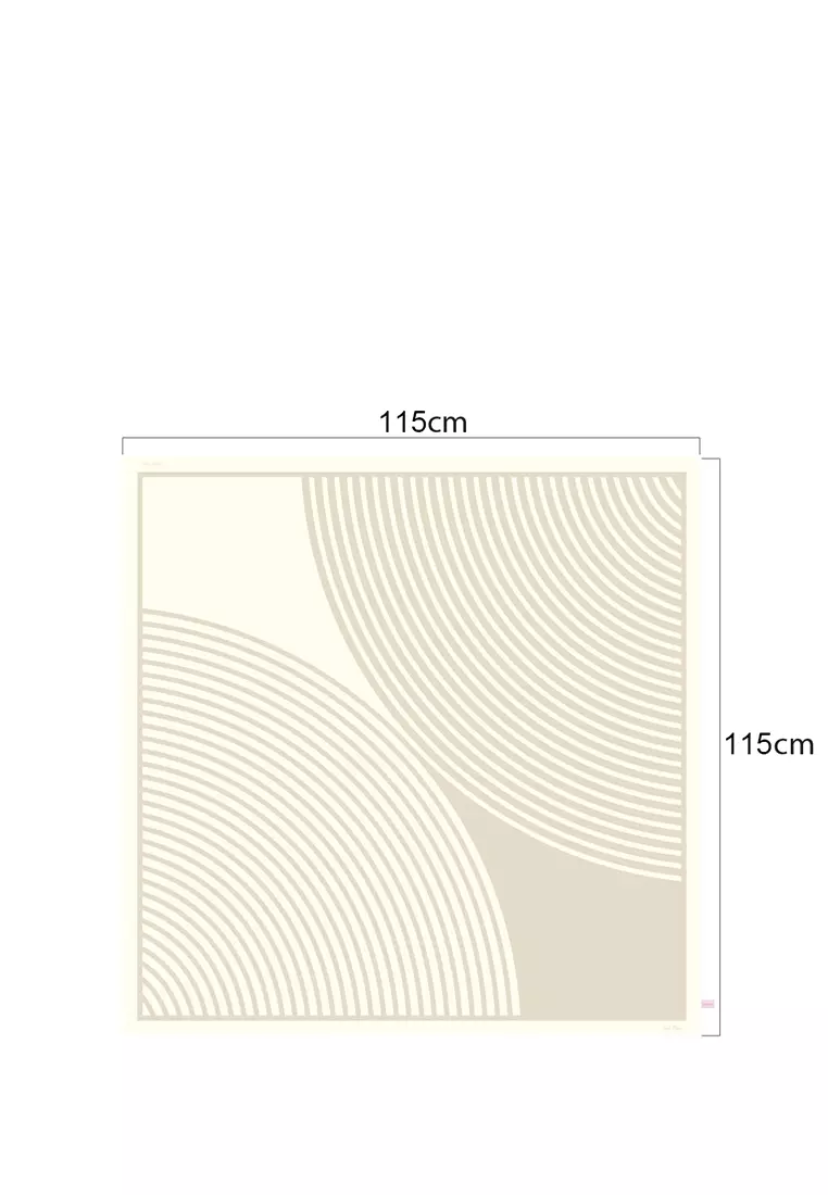Beige CR Halo Linen Scarf