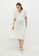 LC WAIKIKI white and beige V Neck Short Sleeve Striped Maternity Dress 6CB96AA467BA12GS_4