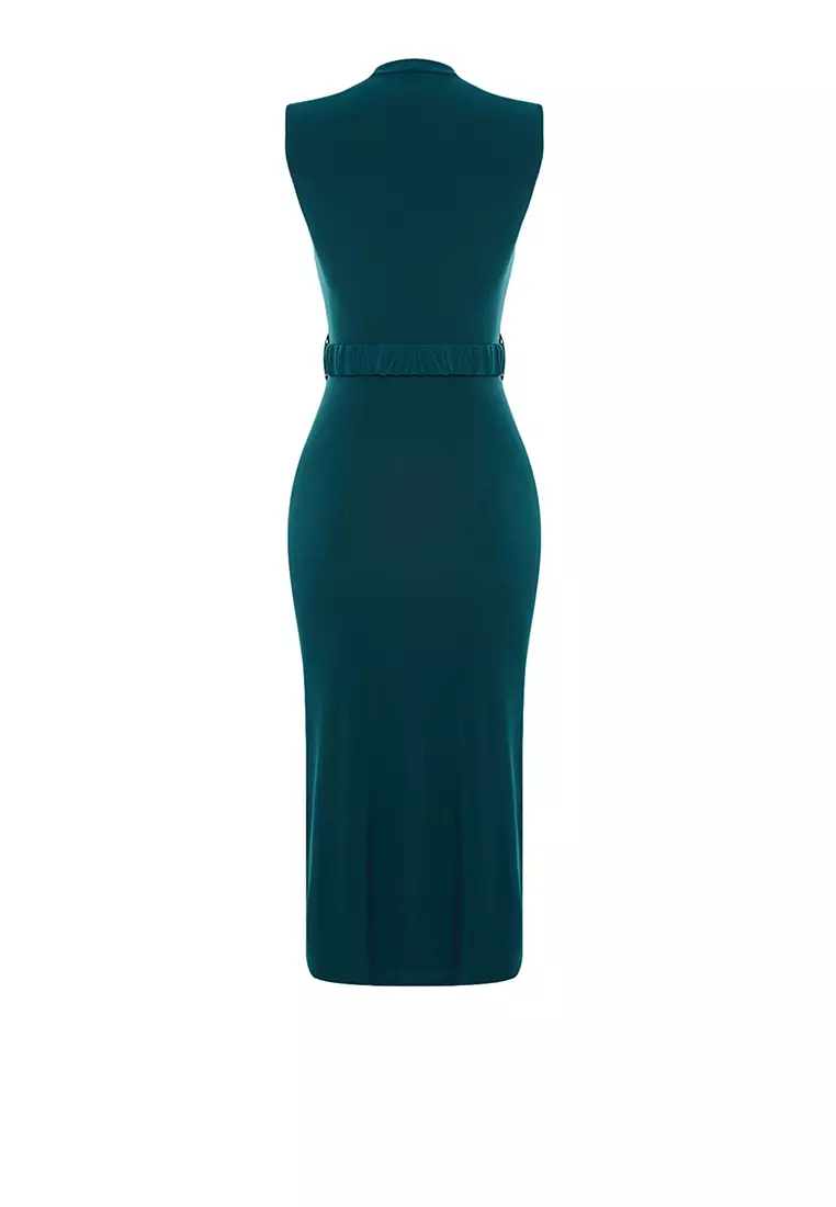 Buy Trendyol Drape Detail Belt Dress 2024 Online ZALORA