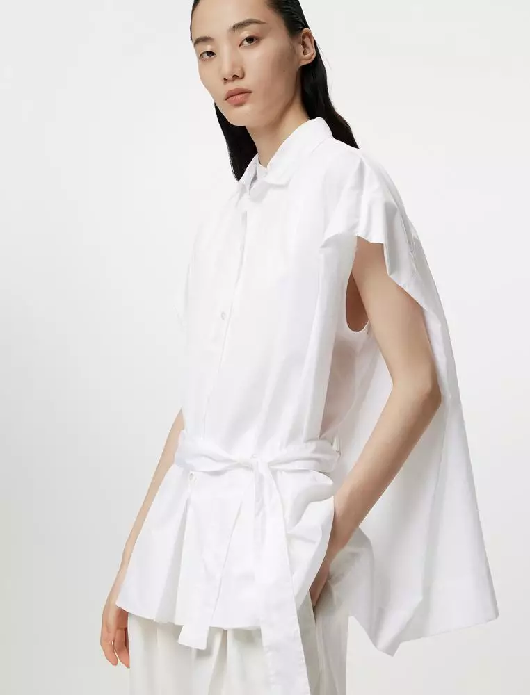 JNBY女士無袖寬鬆襯衫