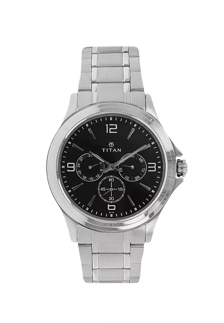 Titan stainless steel sale watch price