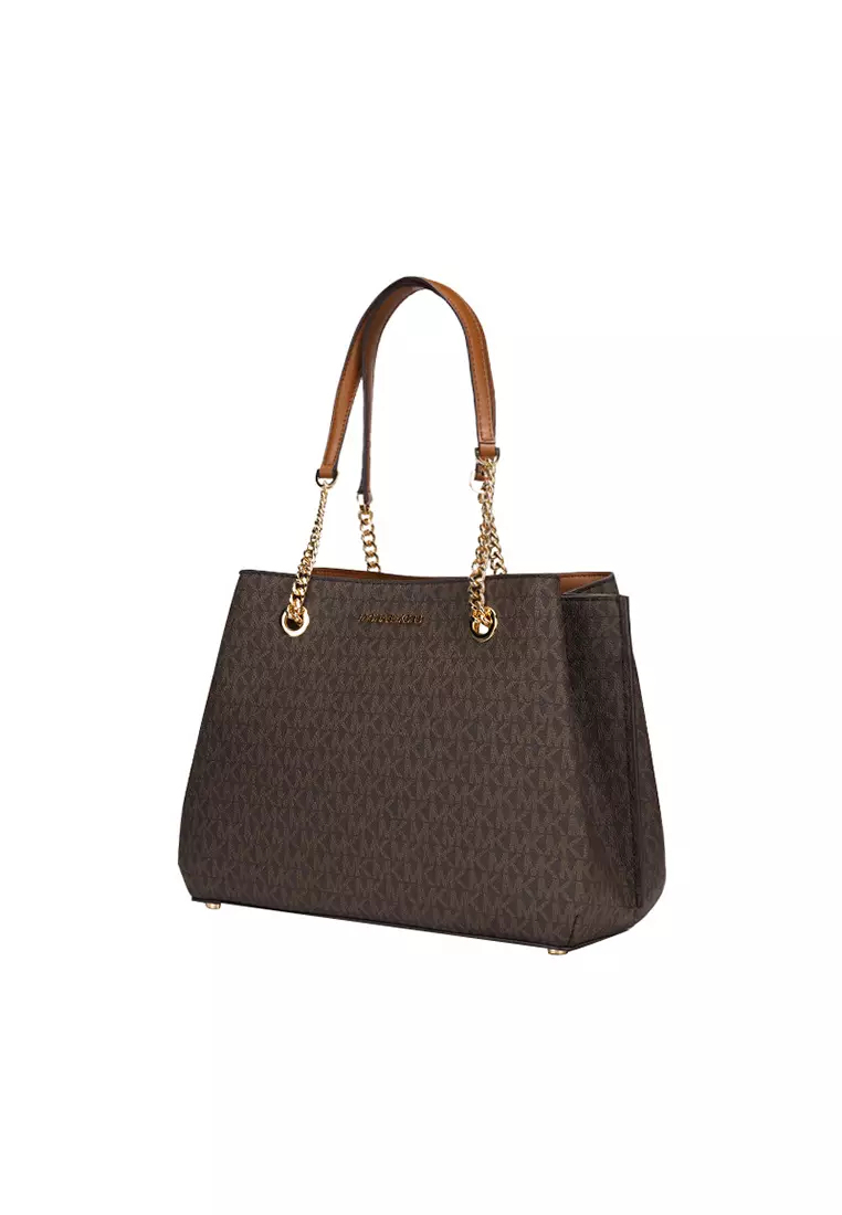 Brown michael kors purse top