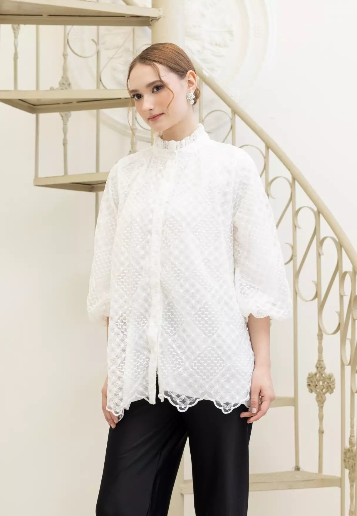 Marielle Blouse - Snow