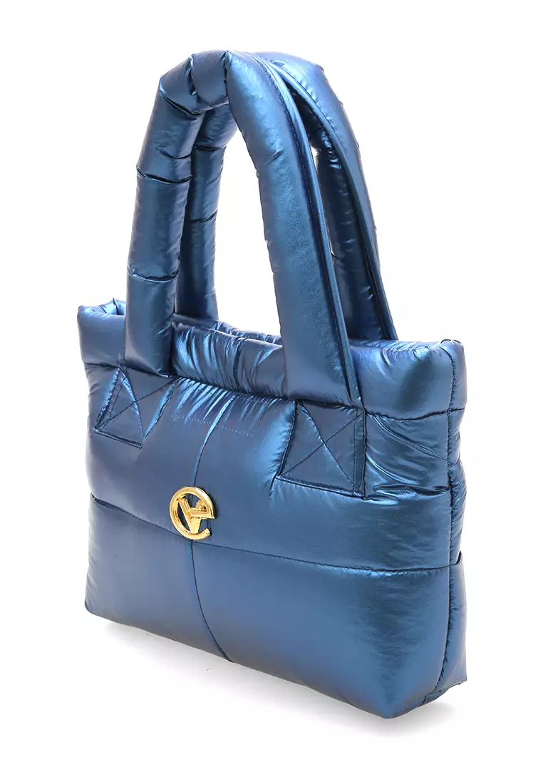 Angelina Pillow Puffy Bag Smooth Texture And High Quality - Blueberry