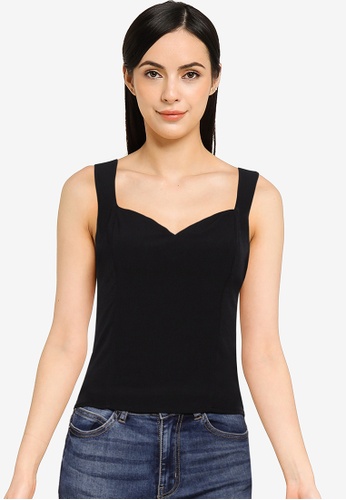 Abercrombie & Fitch black Bare Sweetheart Top F0642AAD2DDE8AGS_1