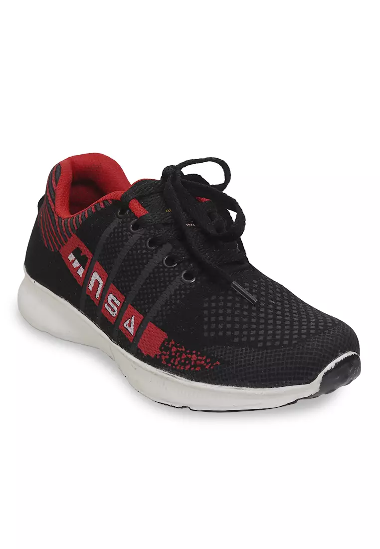 Ahya Sepatu Sneakers Tali Pria Wanita Desain MNSA Sporty Shoes Material Canvas ORIGINAL - Red