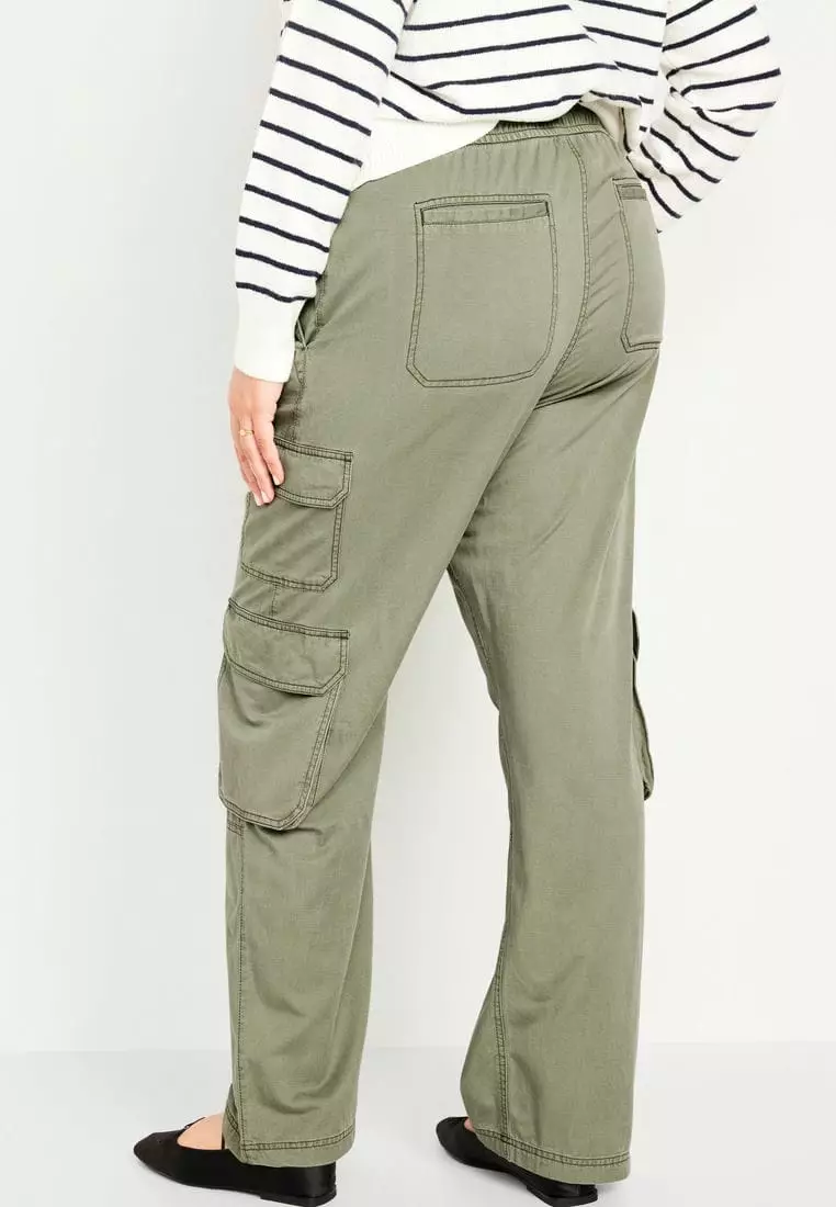 Mid-Rise Cargo Pants For Women
