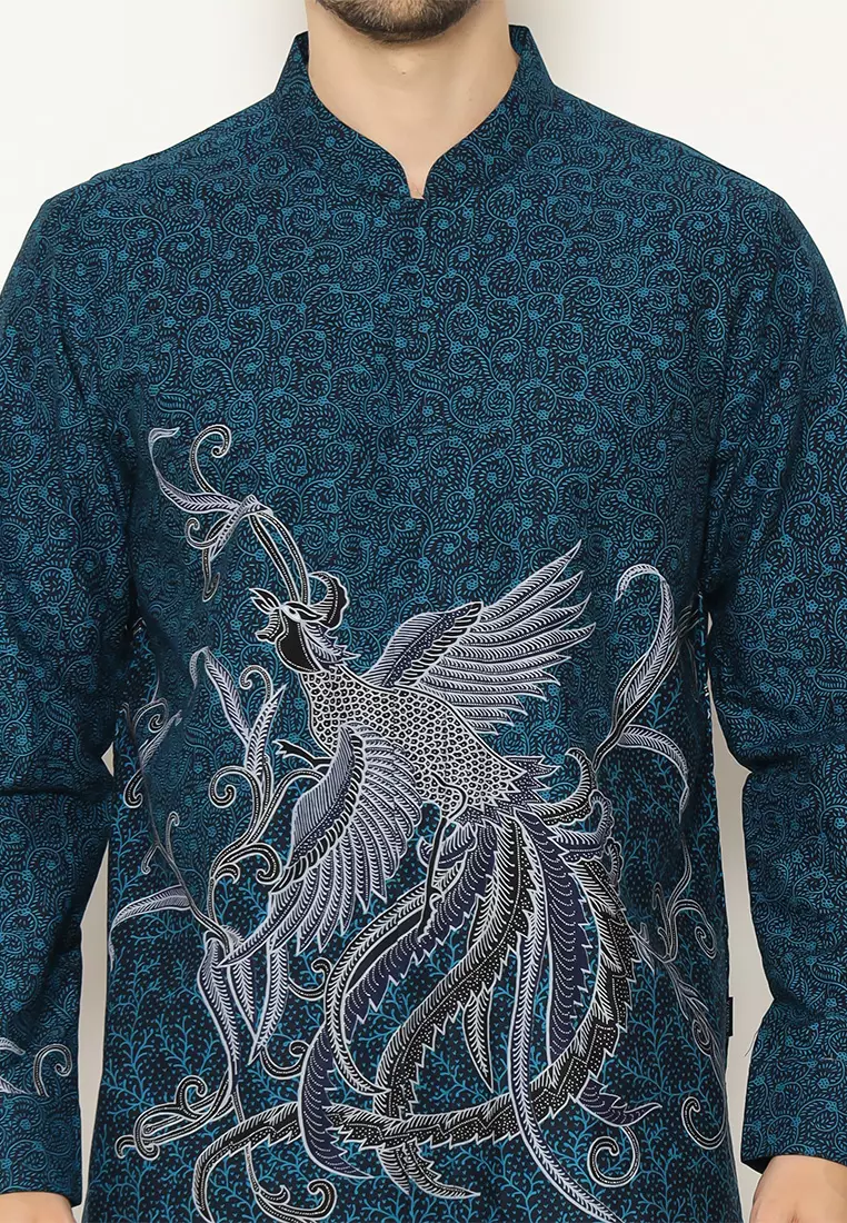 Hadinata Batik Kemeja Koko Panjang Furing Chairil