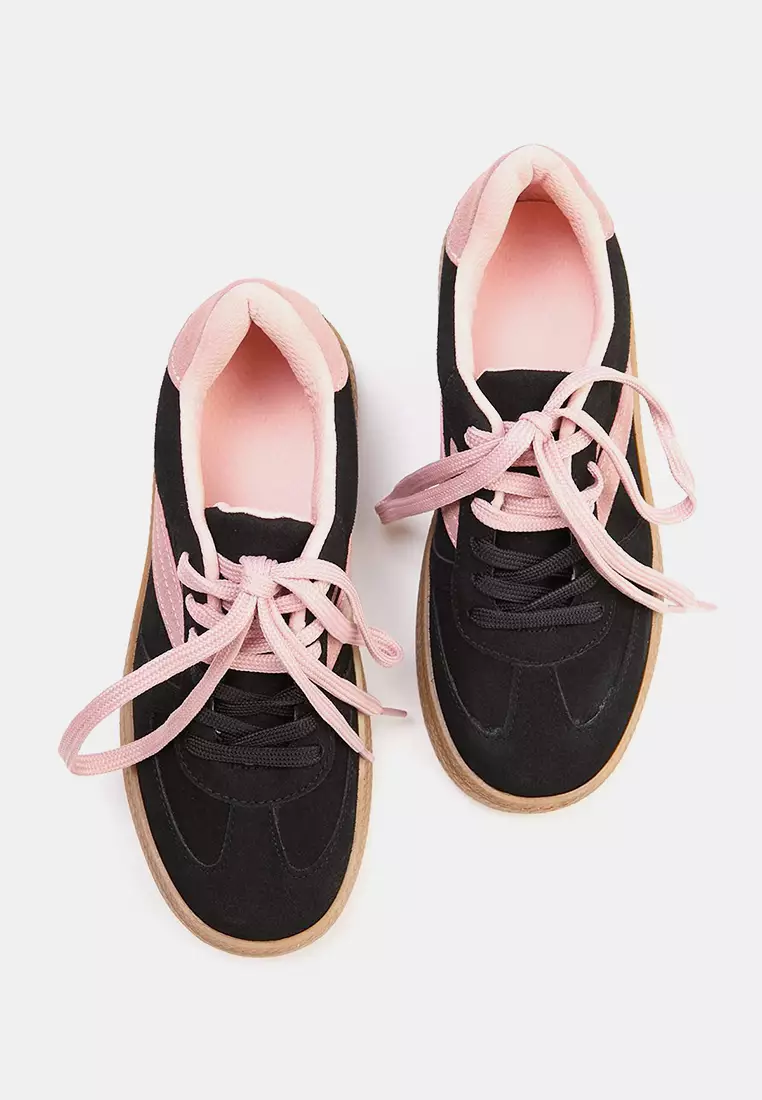 Retro Double Lace-Up Sneakers