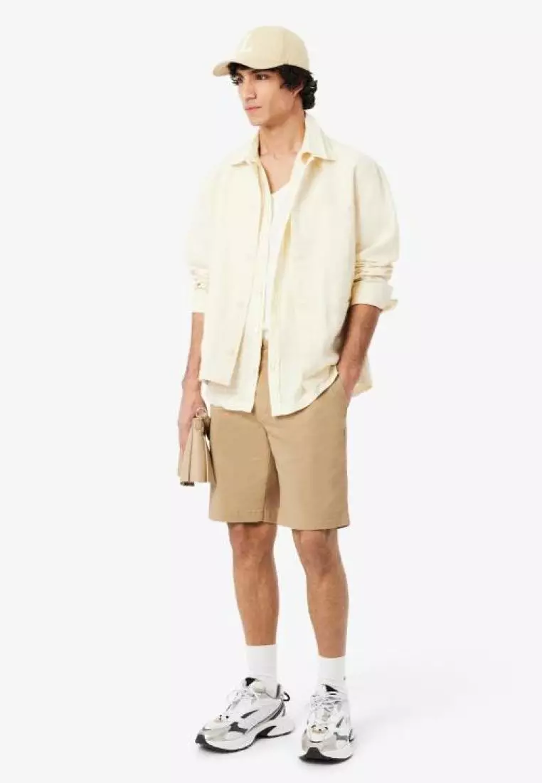 Regular Fit Stretch Cotton Chino Bermuda Shorts