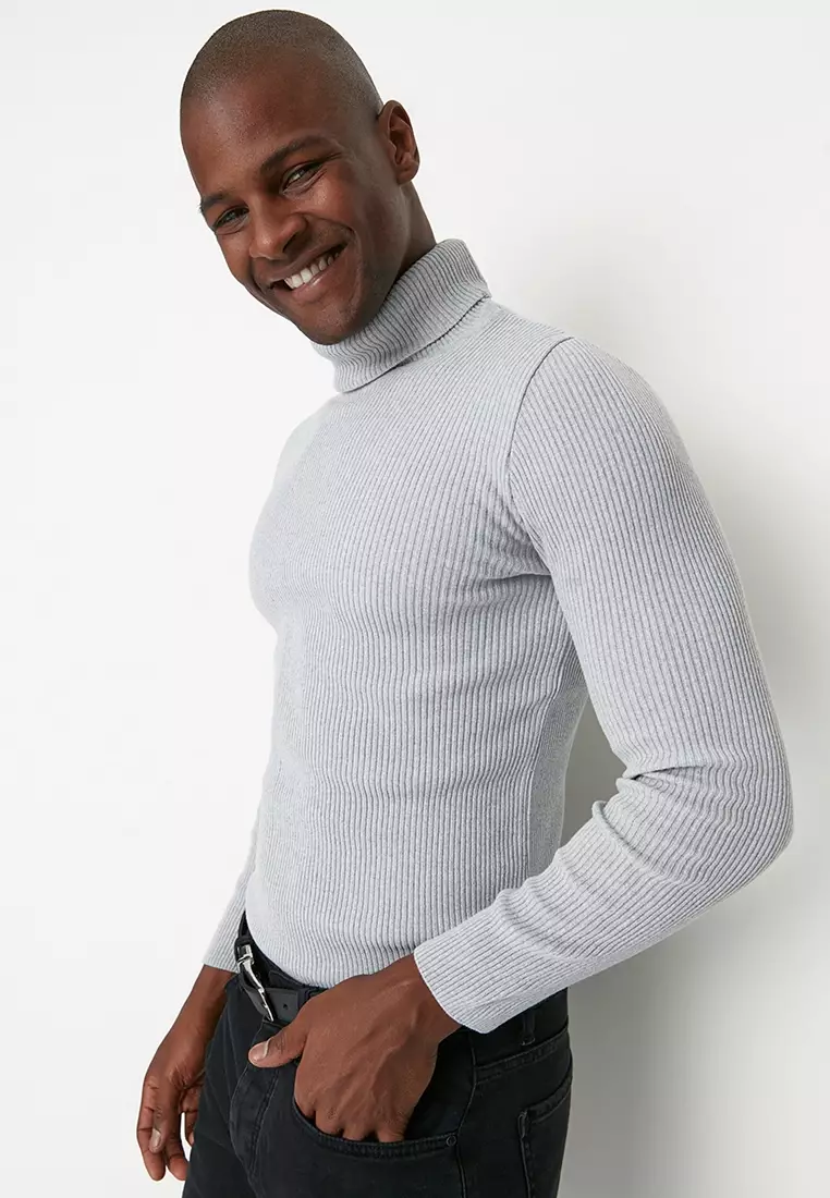 Mens muscle fit best sale turtleneck