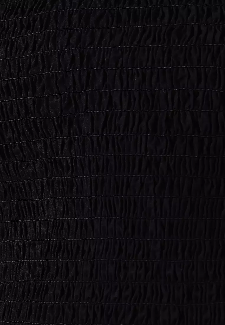 Shirred Tube Mini Dress