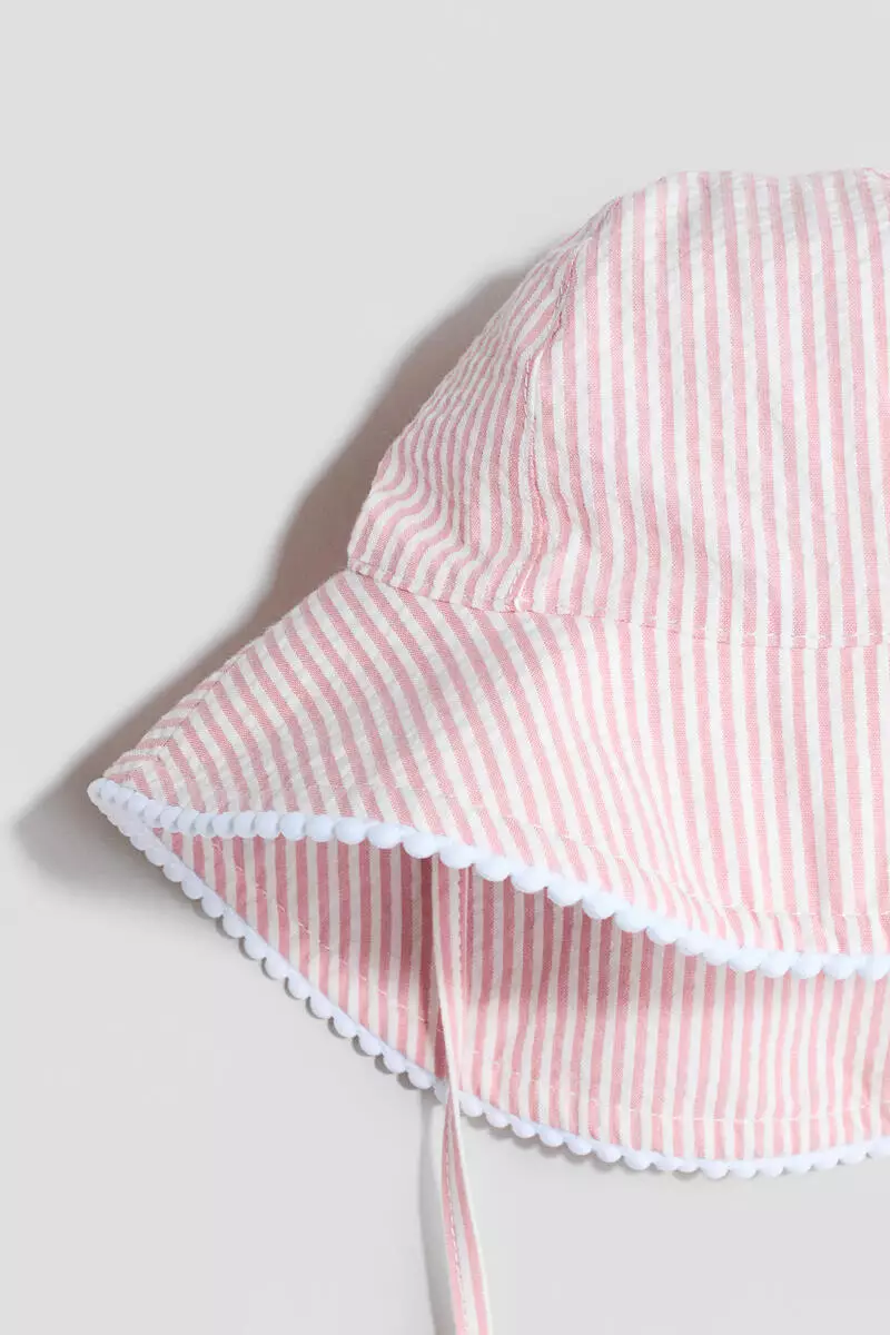 Patterned cotton sun hat