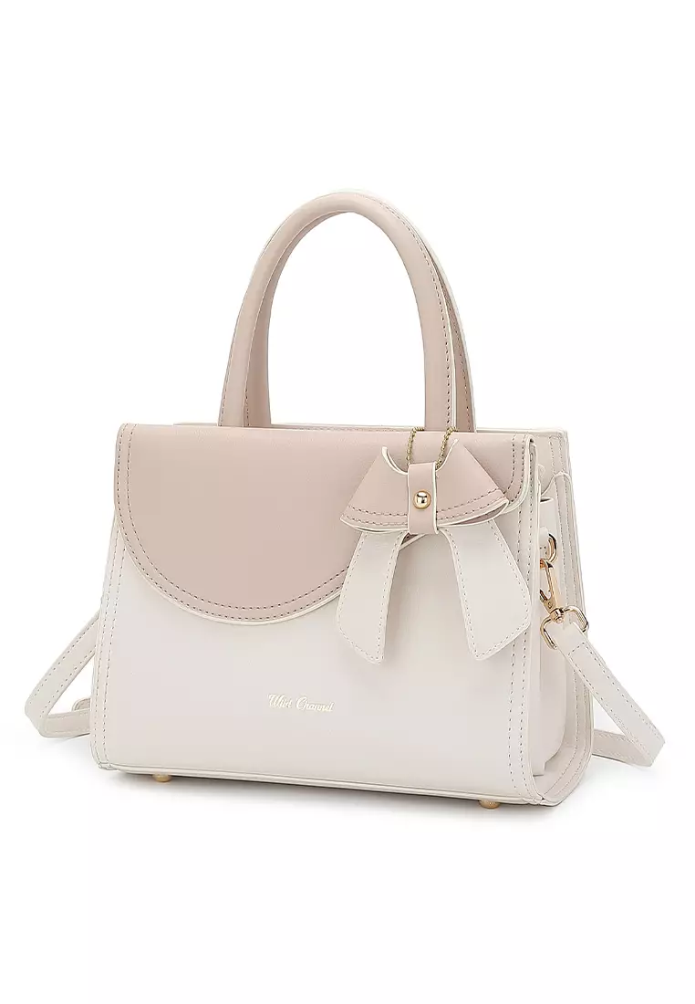 Shoulder Bag / Sling Bag / Top Handle Bag / Hand Bag - White